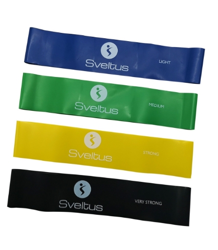 Снимка на КОМПЛЕКТ еластични ленти за аеробика (10, 13, 18 и 22 кг) - Sveltus