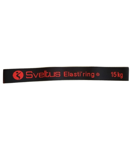 Снимка на Кръгла еластична лента 15 кг - Черен - Sveltus