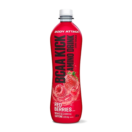 Снимка на BCAA KICK Червени плодове - 500 мл Body Attack