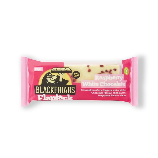 Снимка на Енергиен бар FlapJack - 90 грама Малина и Бял Шоколад