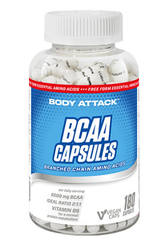 Снимка на BCAA 180 Капсули - Body Attack