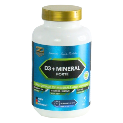 Снимка на D3 + МИНЕРАЛИ ФОРТЕ - 60 Капсули Z-Konzept