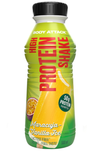 Снимка на High Protein Shake - Maracuja-Vanilla Ice 500ml
