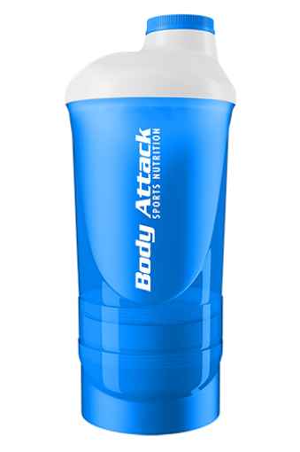 Снимка на SHAKER ALBASTRU-ALB 600 ML BODY ATTACK