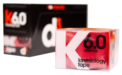 Снимка на K6.0 Кинезиологична Лента Червена 5см x 6м - d3Tape
