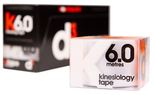 Снимка на K6.0 Кинезиологична Лента Бяла 5см x 6м - d3Tape