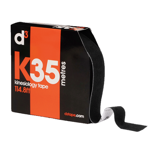 Снимка на K35 Кинезиологична Лента Черна 5см x 35м - d3Tape