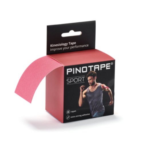 Снимка на Кинезио лента PINOTAPE® Sport - Малиново розово