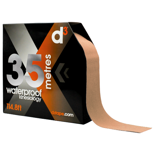 Снимка на X35 Бежова кинезиологична лента 5см x 35м - d3Tape