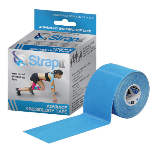 Снимка на Кинезиологична лента Advance 5cm x 5m Синя – Strapit