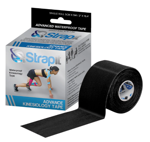 Снимка на Кинезиологична лента Advance 5cm x 5m Черна – Strapit