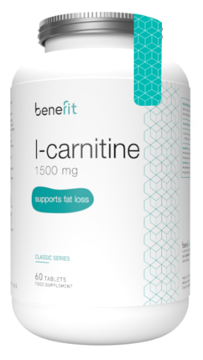 Снимка на L-Карнитин 1500mg - 60 таблетки Benefit