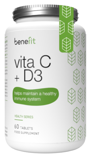 Снимка на Витамин C + D3 - 60 таблетки Benefit