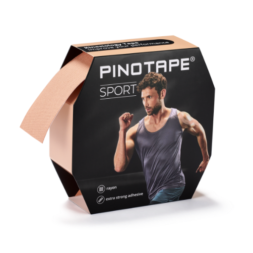 Снимка на Кинезио лента PINOTAPE® Sport 31 м - Бежово, 31 м x 5 см