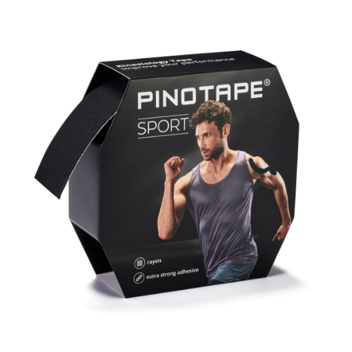 Снимка на Кинезио лента PINOTAPE® Sport 31 м - Черно, 31 м x 5 см