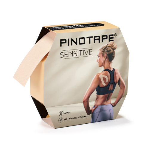 Снимка на Кинезио лента PINOTAPE® Sensitive 31 м - Светлобежово, 31 м x 5 см