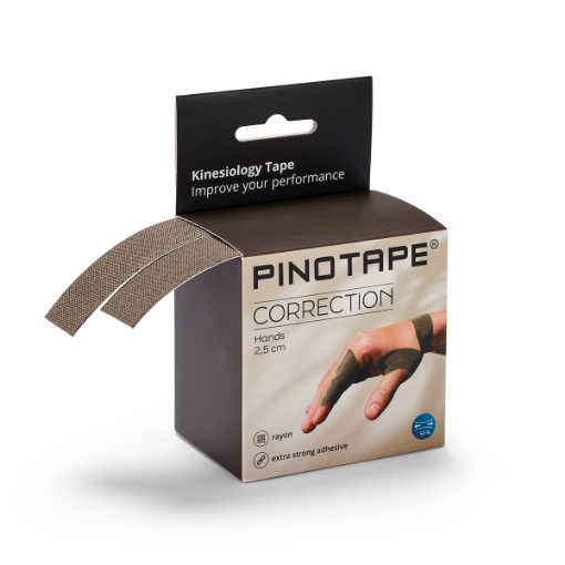 Снимка на Кинезиологична лента PINOTAPE® Sport за ръка - Тъмно сиво