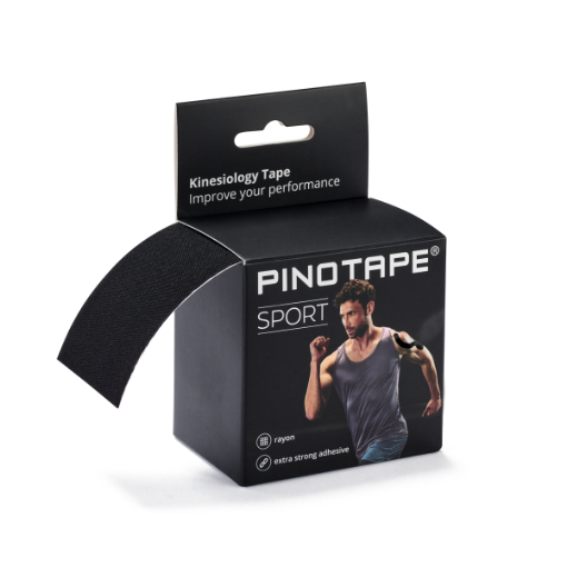 Снимка на Кинезио лента PINOTAPE® Sport - Черно