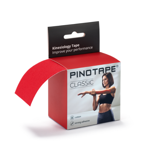 Снимка на Кинезио лента PINOTAPE® Classic - Червено, 5 м x 5 см