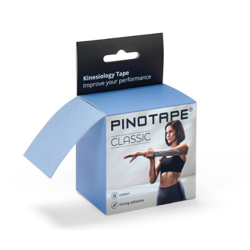 Снимка на Кинезио лента PINOTAPE® Classic - Ледено синьо, 5 м x 5 см