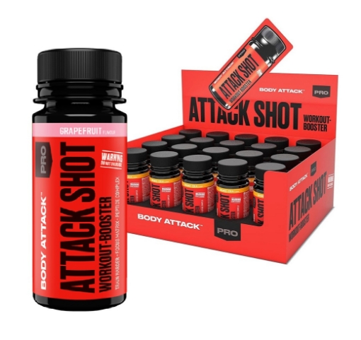 Снимка на ATTACK SHOTS  20 x 60ml - Грейпфрут