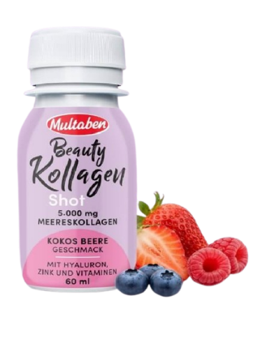 Снимка на Beauty Collagen Shot 60ml Кокос и Горски плодове - Multaben