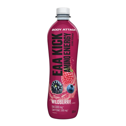 Снимка на EAA Kick Amino Wild Berry - 500ml Body Attack
